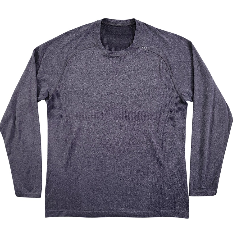 Lululemon Shirt Mens‎ XL Gray Metal Vent Tech Long Sleeve Gym Training